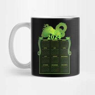 2024 New Year Green Earth Dragon Mug